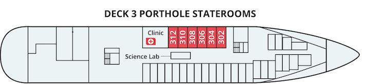 Outside Cabin - Portholes